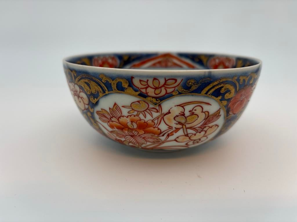 Chinese Imari porseleinen kom – blauw/rood met goud, Ophalen