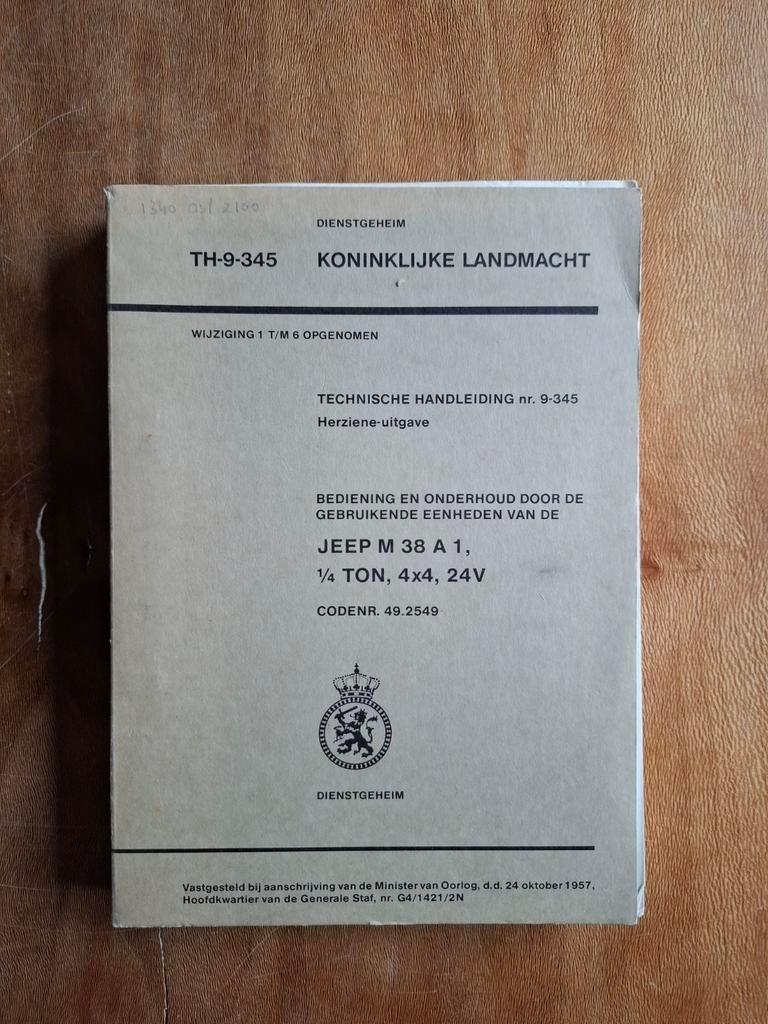 Technische handleiding TH9-345 Nekaf, Ophalen of Verzenden