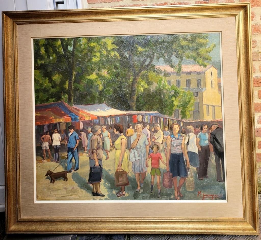 Maurice JANSEGERS, een drukke marktdag, Ophalen
