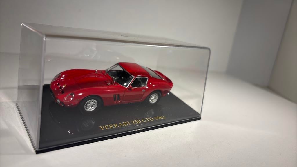 Ferrari 250 gto red 1962 atlas 1.43, Overige merken, Auto, Ophalen of Verzenden, A