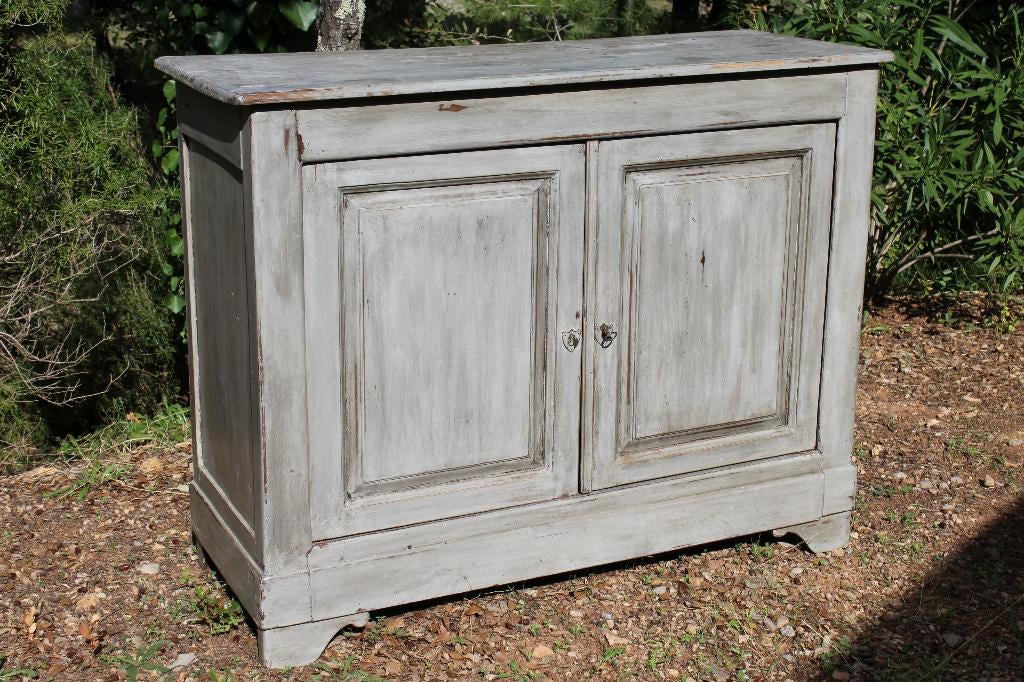 Brocante - Robuuste 2-deurs kast!, Ophalen, 100 tot 150 cm, Grenenhout, Minder dan 150 cm