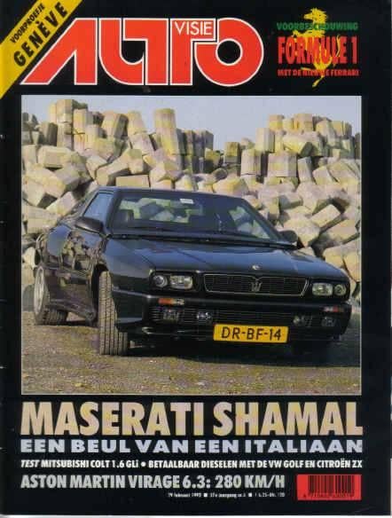 Autovisie 5 1992 : Maserati Shamal - Rover 820 ti - Citroen, Ophalen of Verzenden, Gelezen, Algemeen