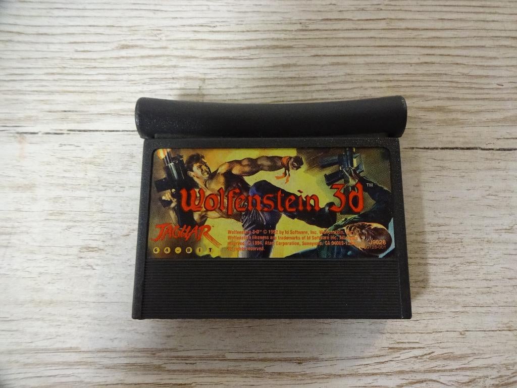 Vintage Atari Jaguar computer spel Wolfenstein 3d uit 1994, Spelcomputers en Games, Vanaf 18 jaar, Shooter, 1 speler, Ophalen of Verzenden