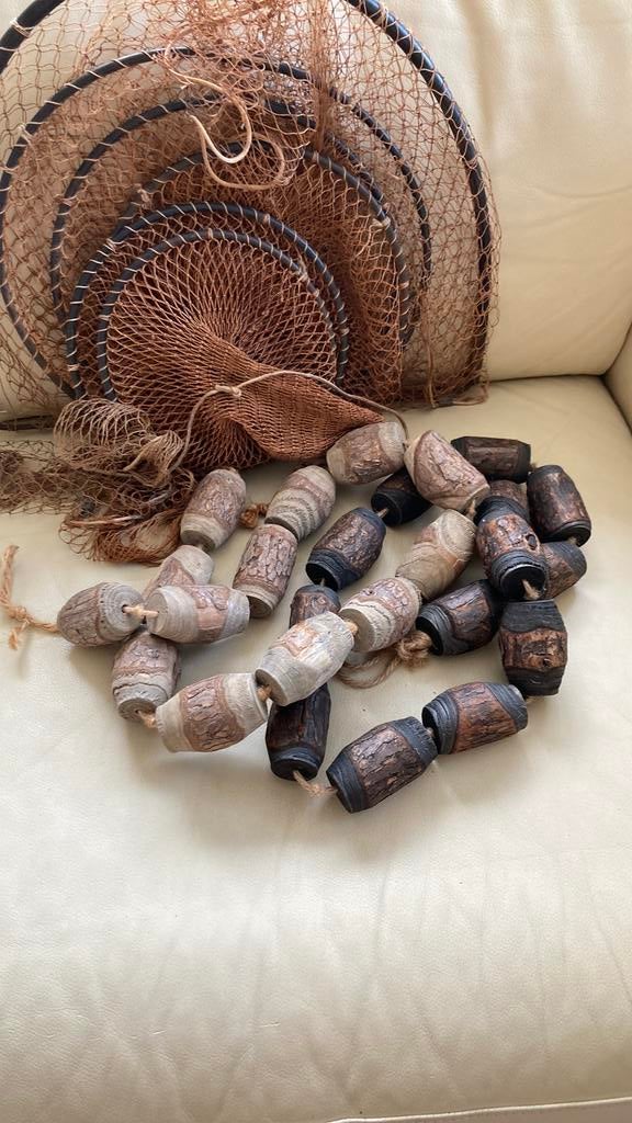 Visnet kurkjes drijvers strand decoratie, Ophalen