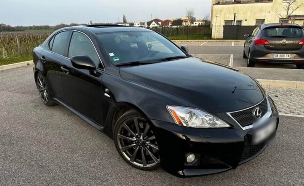 Lexus IS-F 5.0 V8 423PK 2010 Zwart Uniek!!, Auto's, Automaat, Achterwielaandrijving, 1675 kg, Lichtsensor