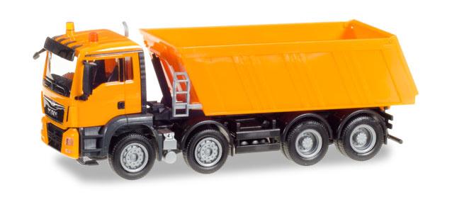 MAN TGS M Euro 6 kiepper, 4-assig Herpa, Nieuw, Ophalen of Verzenden, Bus of Vrachtwagen, Herpa