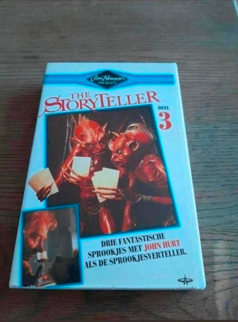 Jim henson The Storyteller deel 3 videoband. John Hurt. CNR, Gebruikt, Alle leeftijden, Kinderprogramma's en -films, Ophalen of Verzenden