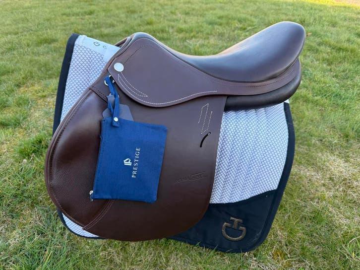 Nieuwe Prestige, CWD 2GS, Prestige ponyzadel, Dieren en Toebehoren, Ophalen of Verzenden, Zo goed als nieuw, Springen