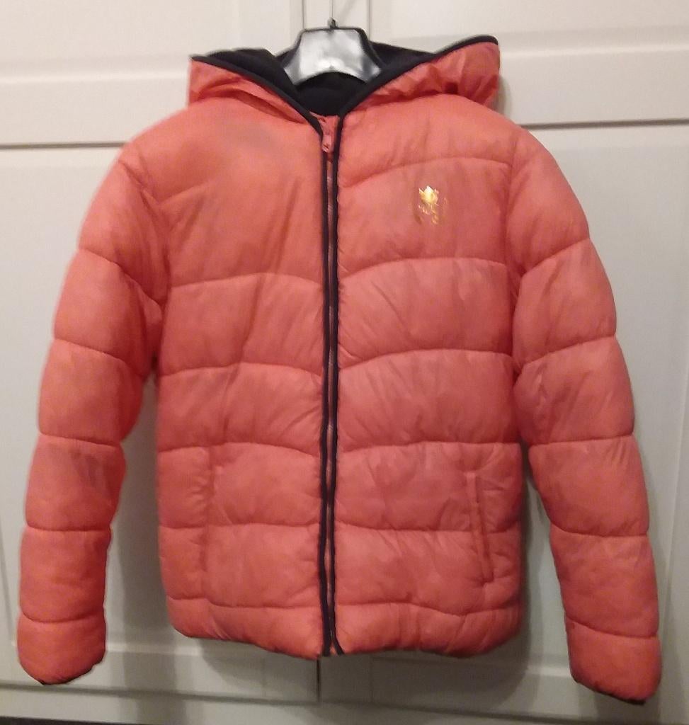 Orchestra oranje winterjas - maat 164 (14 jaar), Ophalen, Meisje, Zo goed als nieuw, Franse merk Orchestra