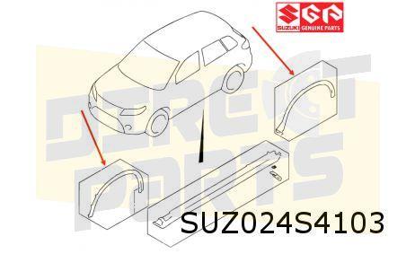 Suzuki Vitara (3/15 - 10/18) (LY / APK) modderkuip Links (zw, -, Verzenden, -, Nieuw