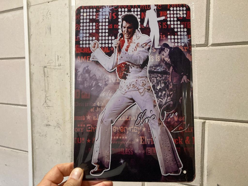 Elvis presley poster metaal, Verzamelen, Posters, Nieuw, Film en Tv, A1 t/m A3, Ophalen of Verzenden