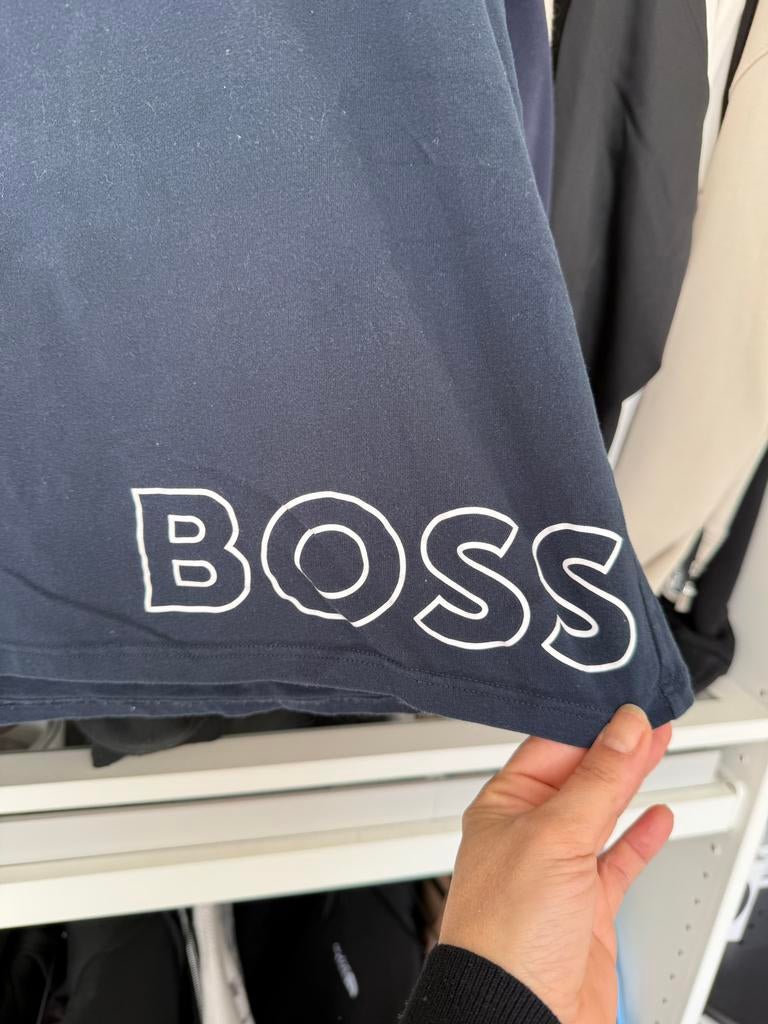 Donkerblauw BOSS T-shirt marine blauw maat m, Ophalen of Verzenden, Gedragen, Overige maten, Blauw