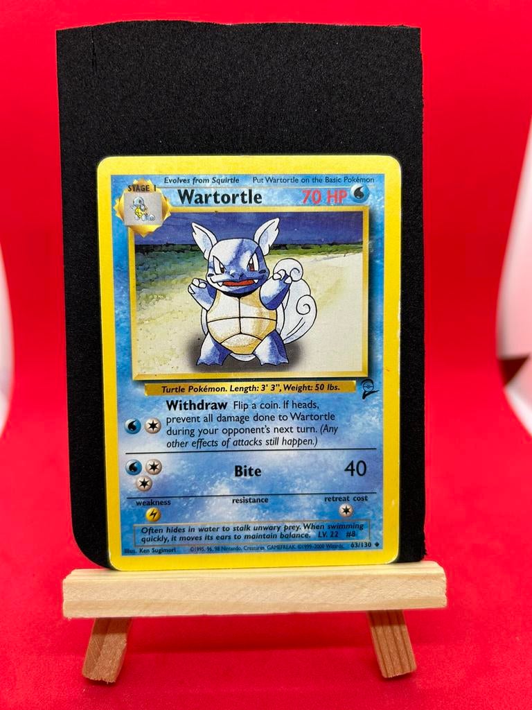Pokémon Wartortle 63/103 2nd Base Set, Hobby en Vrije tijd, Verzamelkaartspellen | Pokémon, Ophalen of Verzenden, Zo goed als nieuw