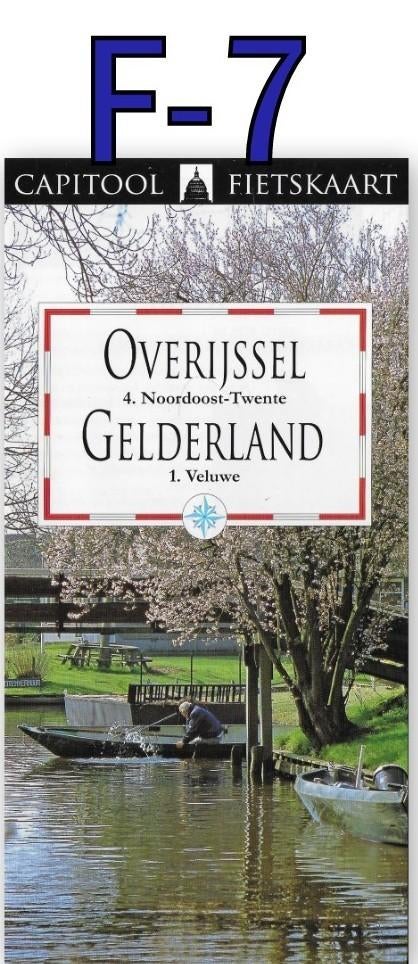 F7 Fietskaart Overijssel Gelderland Noordoost Twente Veluwe, Boeken, Atlassen en Landkaarten, 2000 tot heden, Ophalen of Verzenden