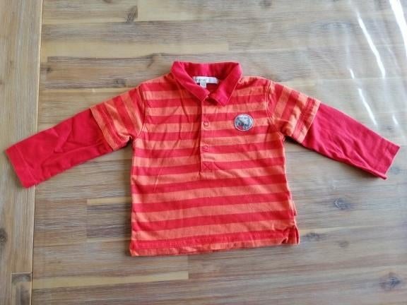 MOOI oranje rood gestreept poloshirt merk PREMAMAN, Kinderen en Baby's, PREMAMAN, Ophalen of Verzenden, Zo goed als nieuw, Jongetje