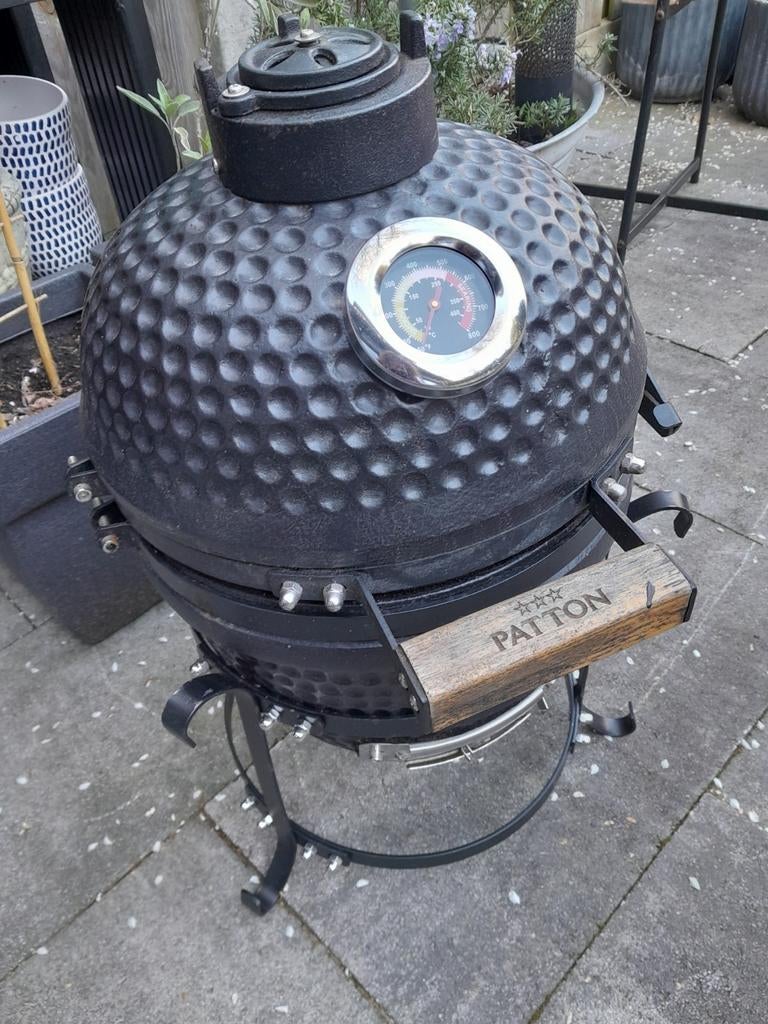 Kamado mini barbecue Patton 13 inch, Ophalen of Verzenden, Zo goed als nieuw