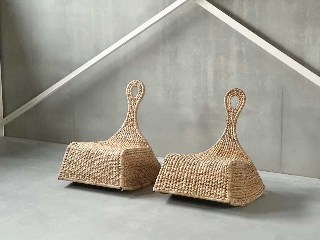 Vintage rocking chairs by Maria Vinka, Huis en Inrichting, Stoelen, Ophalen of Verzenden, Bruin, Eén