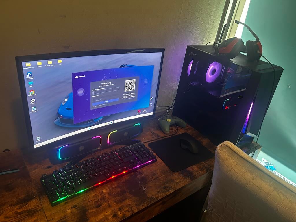 Zeer complete gaming pc (Ruilen?) Game setup, Computers en Software, Desktop Pc's, Virtual Reality, Zo goed als nieuw, SSD, Ophalen