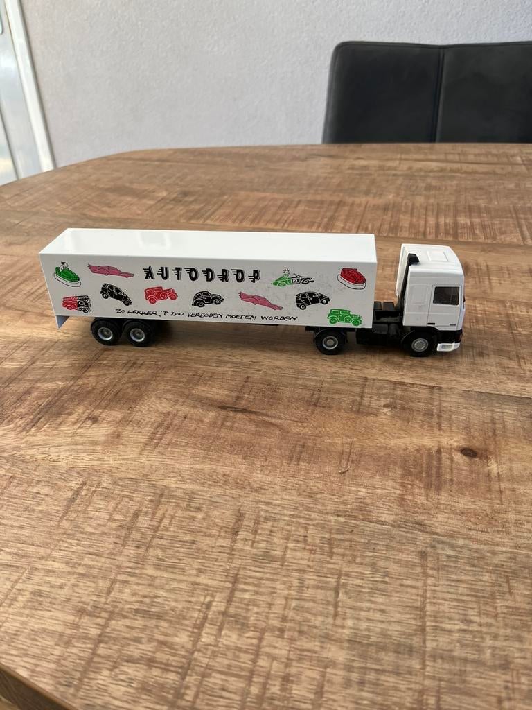 Lion car autodrop daf 95, Ophalen of Verzenden, Zo goed als nieuw, Bus of Vrachtwagen, Lion Toys