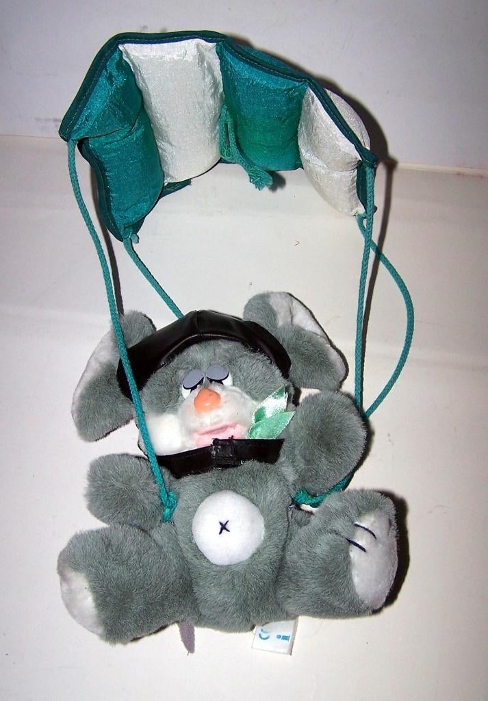 Transavia knuffel beer-parachutist. Zeldzaam/izgs., Verzamelen, Ophalen of Verzenden, Zo goed als nieuw, Overige typen