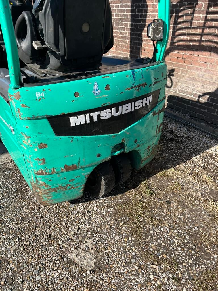 Heftruck mitsubishi fb16 4m duplex 1600kg 3e functie netjes✅, 1000 tot 2000 kg, Ophalen of Verzenden, Elektrisch, Heftruck