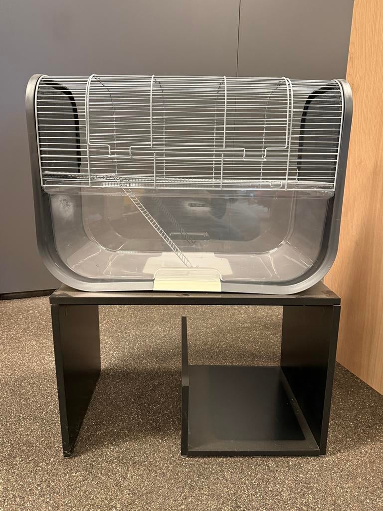 Hamster kooi + tafel, Kooi, Minder dan 75 cm, Zo goed als nieuw, Hamster