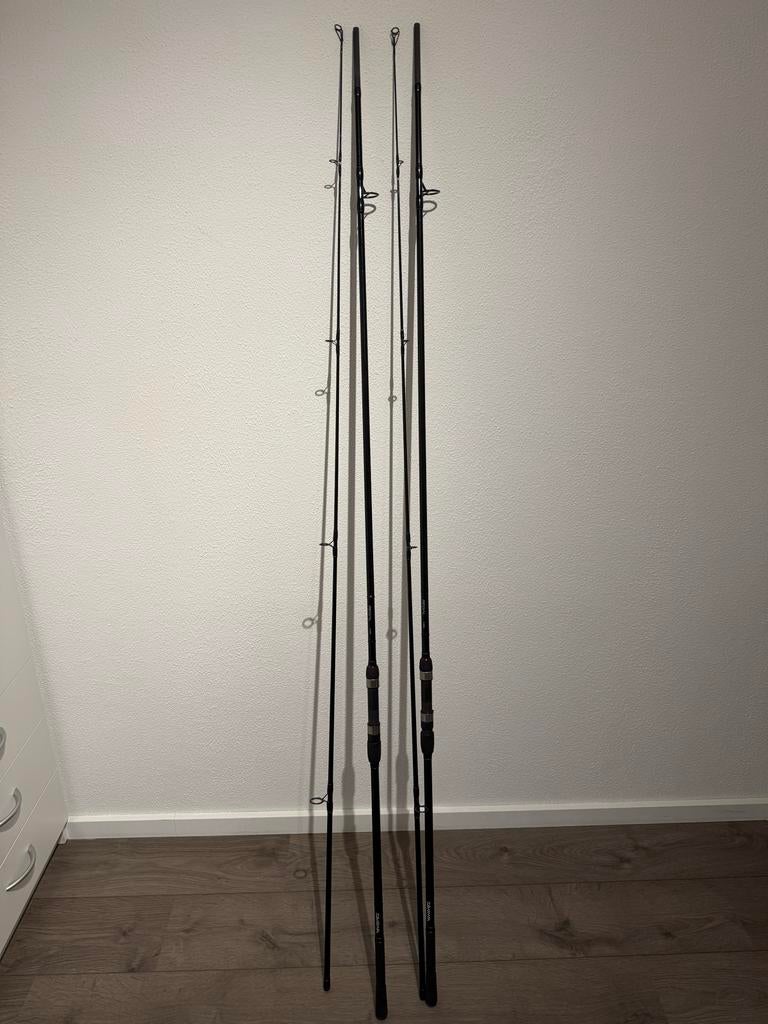 Daiwa Regal Karper Hengels 12ft 3lb - Set van 2, Ophalen of Verzenden, Zo goed als nieuw, Werphengel