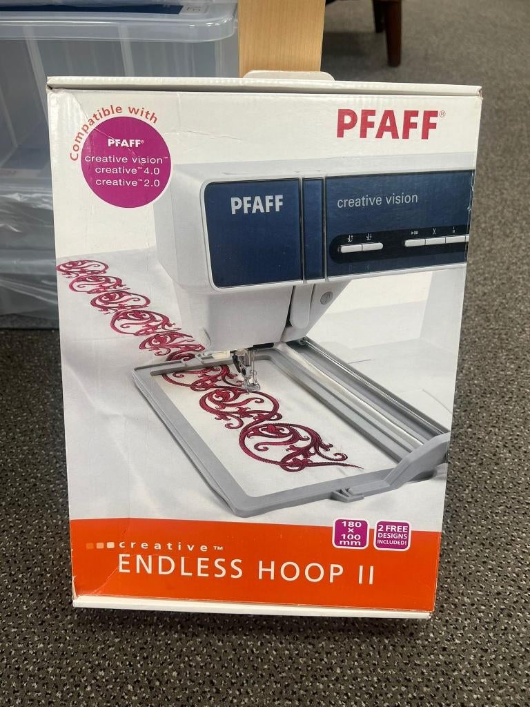 Pfaff Creative Endless Hoop II, Hobby en Vrije tijd, Borduren en Borduurmachines, Ophalen of Verzenden, Zo goed als nieuw, Machineborduren