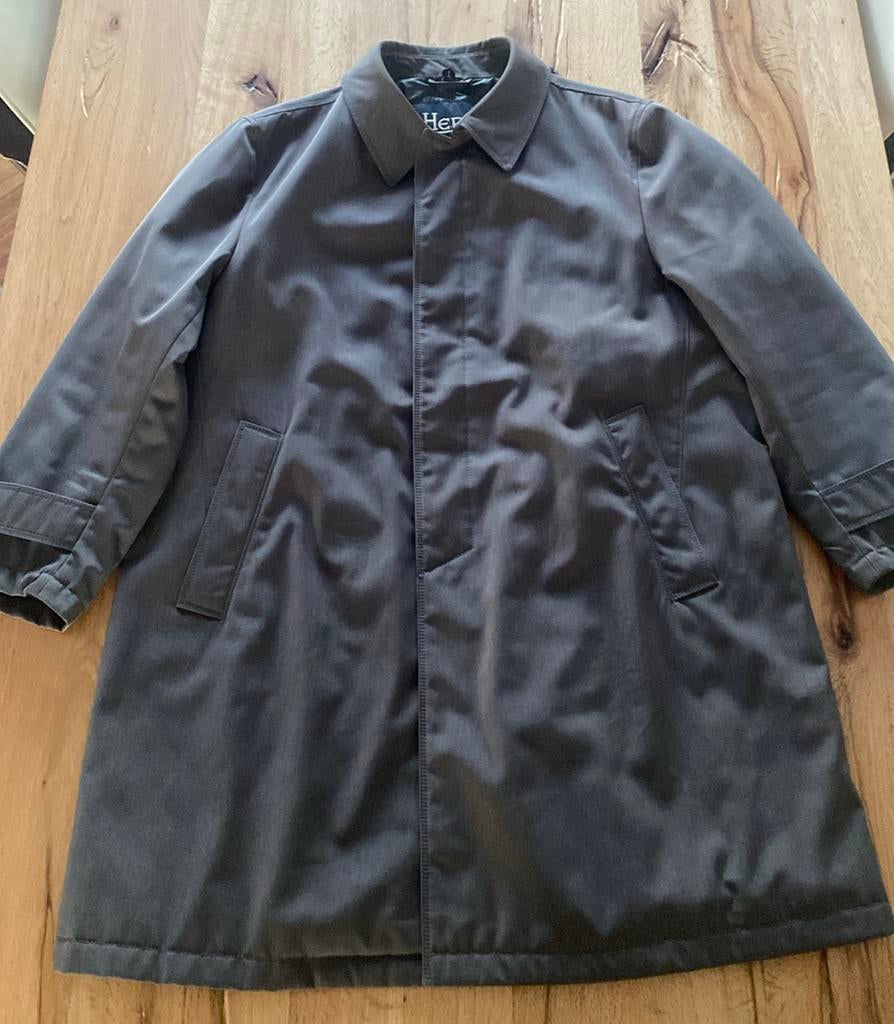 Zgan Herno winterjas parka trenchcoat antraciet maat 56 xxl, Kleding | Heren, Verzenden, Zo goed als nieuw, Overige maten, Overige kleuren