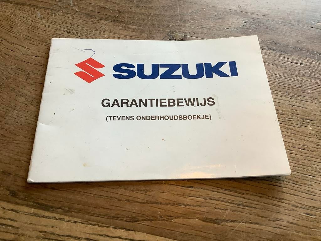 Suzuki Garantiebewijs / Onderhoudsboekje. Vintage, Verzenden, Suzuki