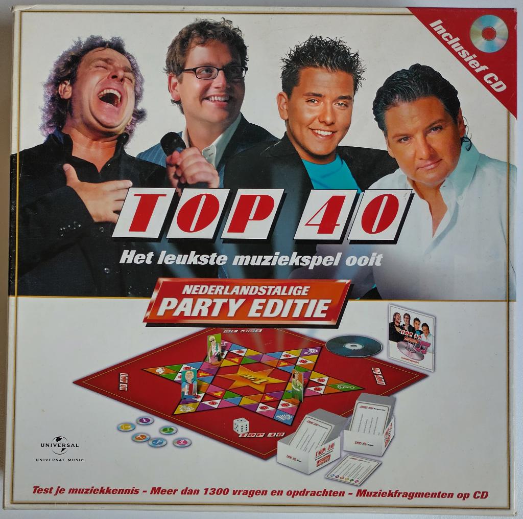 Top 40 Spel Nederlandstalige Party Editie, Vijf spelers of meer, Ophalen of Verzenden, Gebruikt, Clown Games