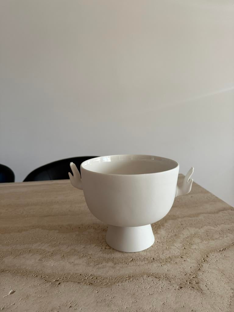 Jonathan adler eve bowl nieuw!, Ophalen, Wit, Aardewerk of Porselein, Nieuw