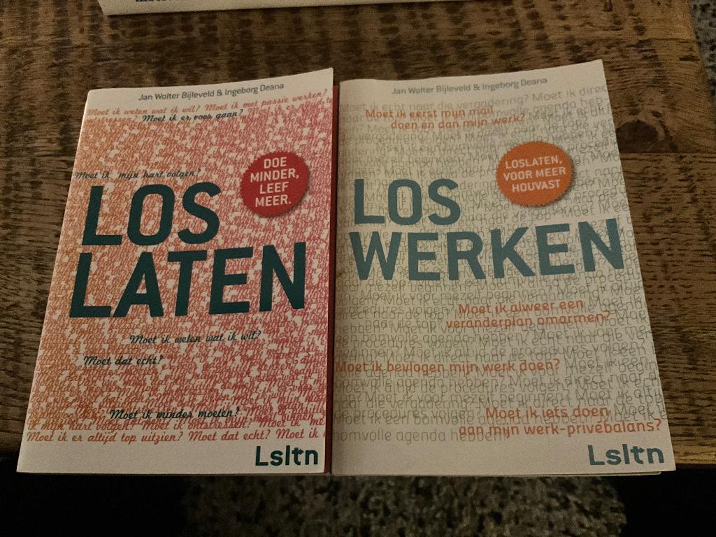 2 boeken, ‘Loslaten’ en ‘Loswerken’, Ophalen of Verzenden, Zo goed als nieuw, Bijleveld en Deana