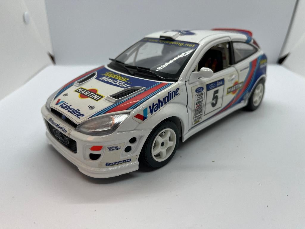 Bburago Ford Focus rally 1/18, Hobby en Vrije tijd, Modelauto's | 1:18, Ophalen of Verzenden, Zo goed als nieuw, Auto, Bburago