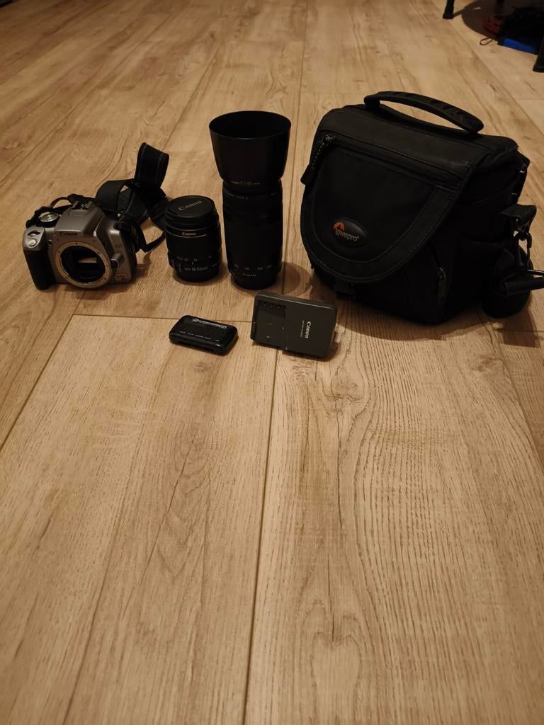 Canon EOS 350D met 2 lens, Ophalen of Verzenden, Zo goed als nieuw, Canon, 8 keer of meer