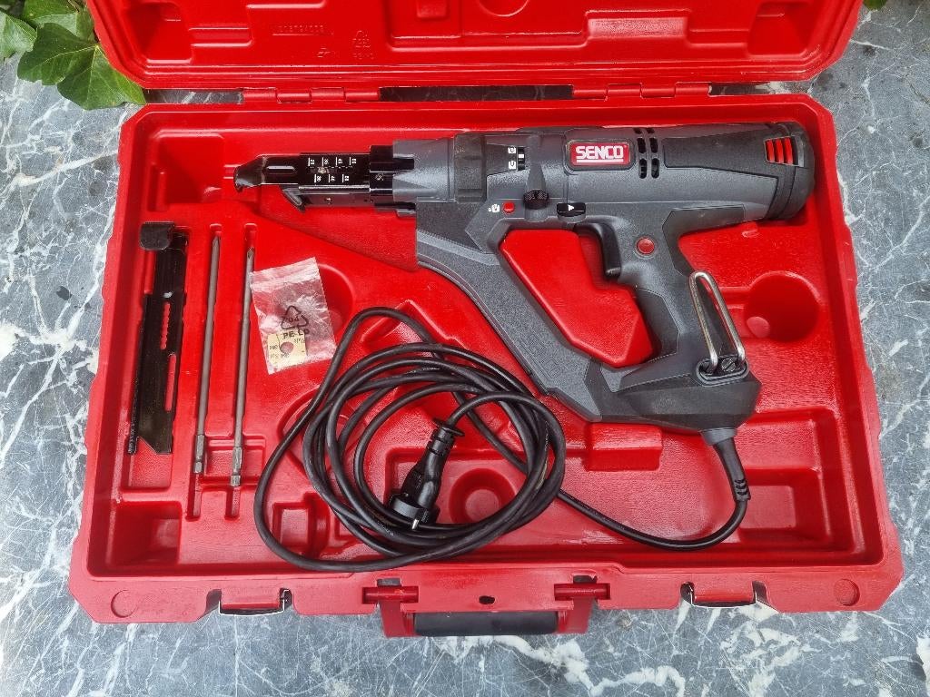 SENCO Schroefautomaat gips schroefmachine, Ophalen of Verzenden, Minder dan 400 watt, Variabele snelheid, Zo goed als nieuw