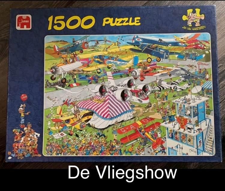 Jan van Haasteren puzzels 1500 stukjes, Ophalen, 500 t/m 1500 stukjes, Zo goed als nieuw, Legpuzzel