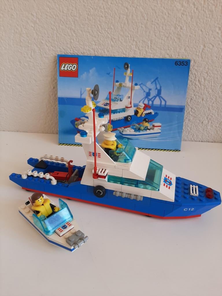 Lego 6353 - Kustwacht patrouilleboot, Ophalen of Verzenden, Gebruikt, Complete set, Lego