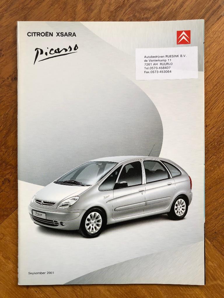 Citroën Xsara Picasso folder modeljaar 2001, Verzenden, Nieuw, Citroën, Citroën