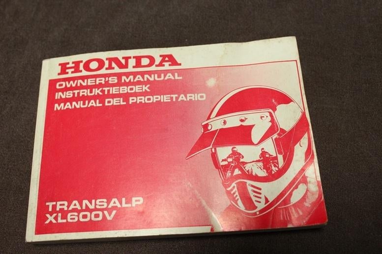 Honda XL600V 1991 Transalp instructie boekje owner's manual, Motoren, Handleidingen en Instructieboekjes, Ophalen of Verzenden
