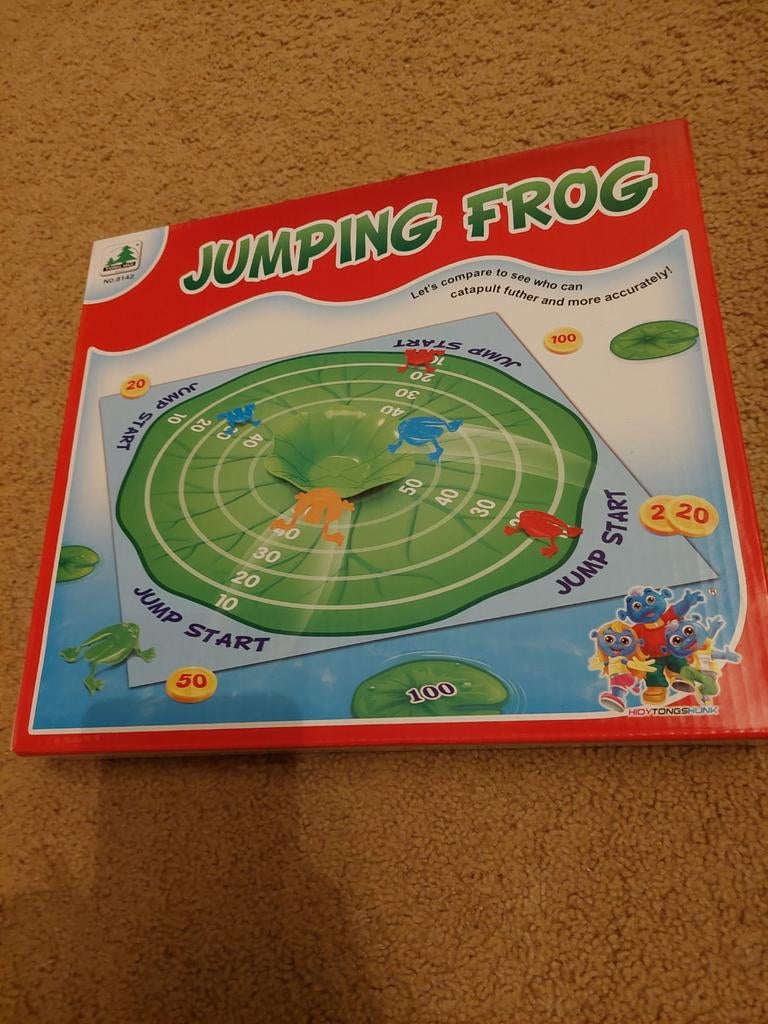 Jumping Frog Bordspel - Leuk voor Kinderen!, Ophalen of Verzenden, Zo goed als nieuw