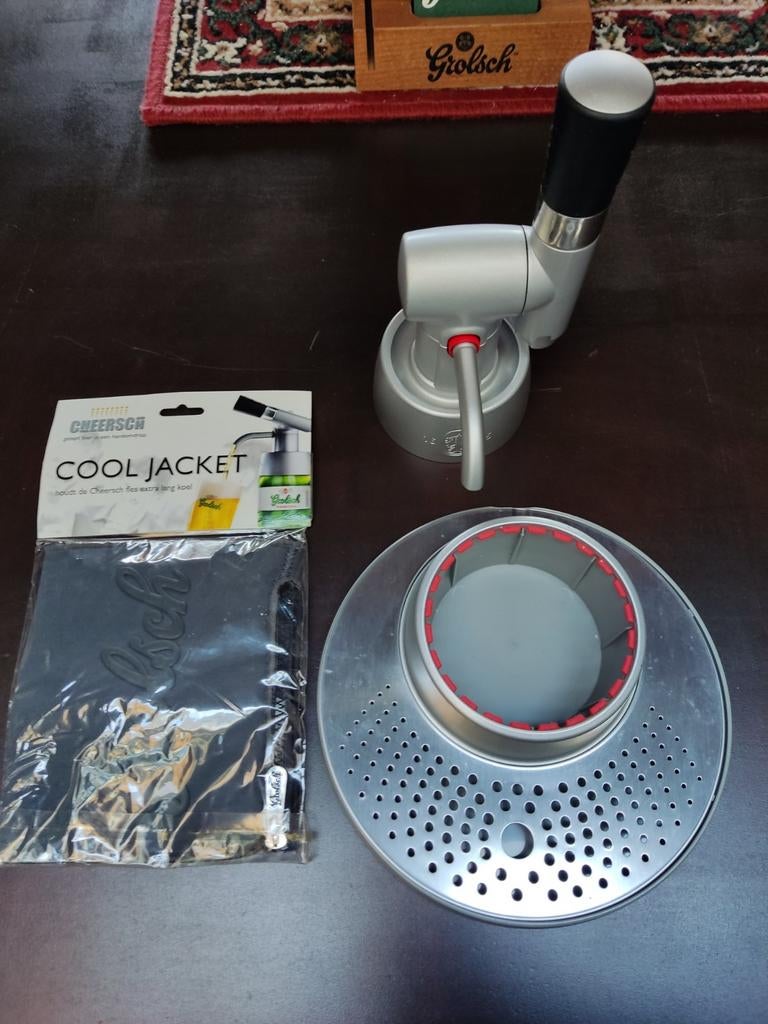 Grolsch Cheers tap + Cool jacket, Ophalen of Verzenden, Grolsch
