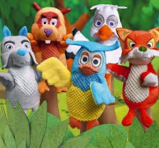 Fabeltjeskrant handpoppen set van 5 plusmarkt, Verzenden