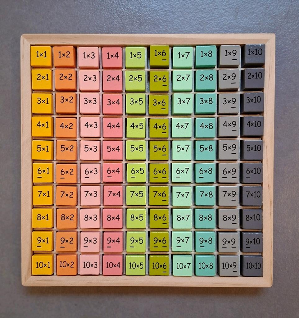 Houten spel rekentafels leren, Kinderen en Baby's, Speelgoed | Educatief en Creatief, Ophalen of Verzenden
