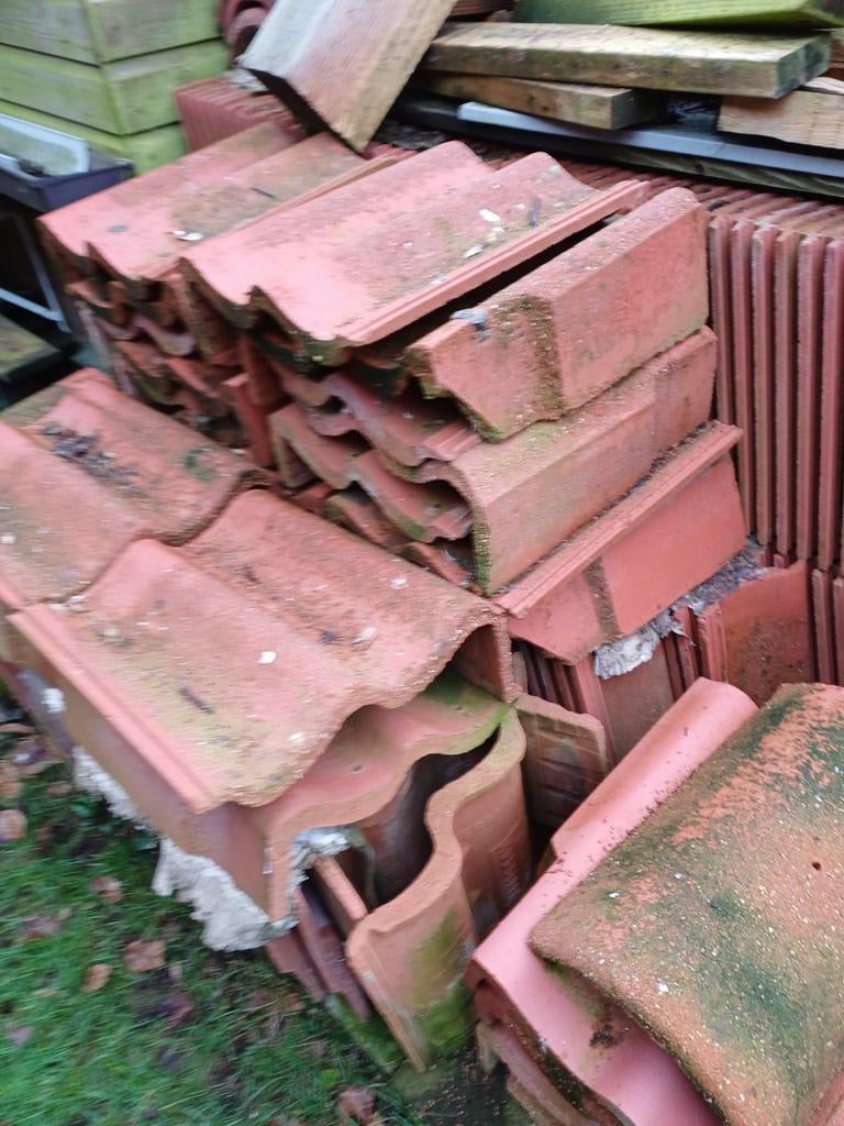 Rode RBB Sneldek Dakpannen - Diverse soorten, Ophalen, Gebruikt, Steen of Klei, 15 m² of meer