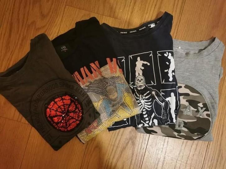 Jongens shirts maat 134/140 - Leuk pakket!, Kinderen en Baby's, Kinderkleding | Maat 134, Jongen, Shirt of Longsleeve, Ophalen of Verzenden