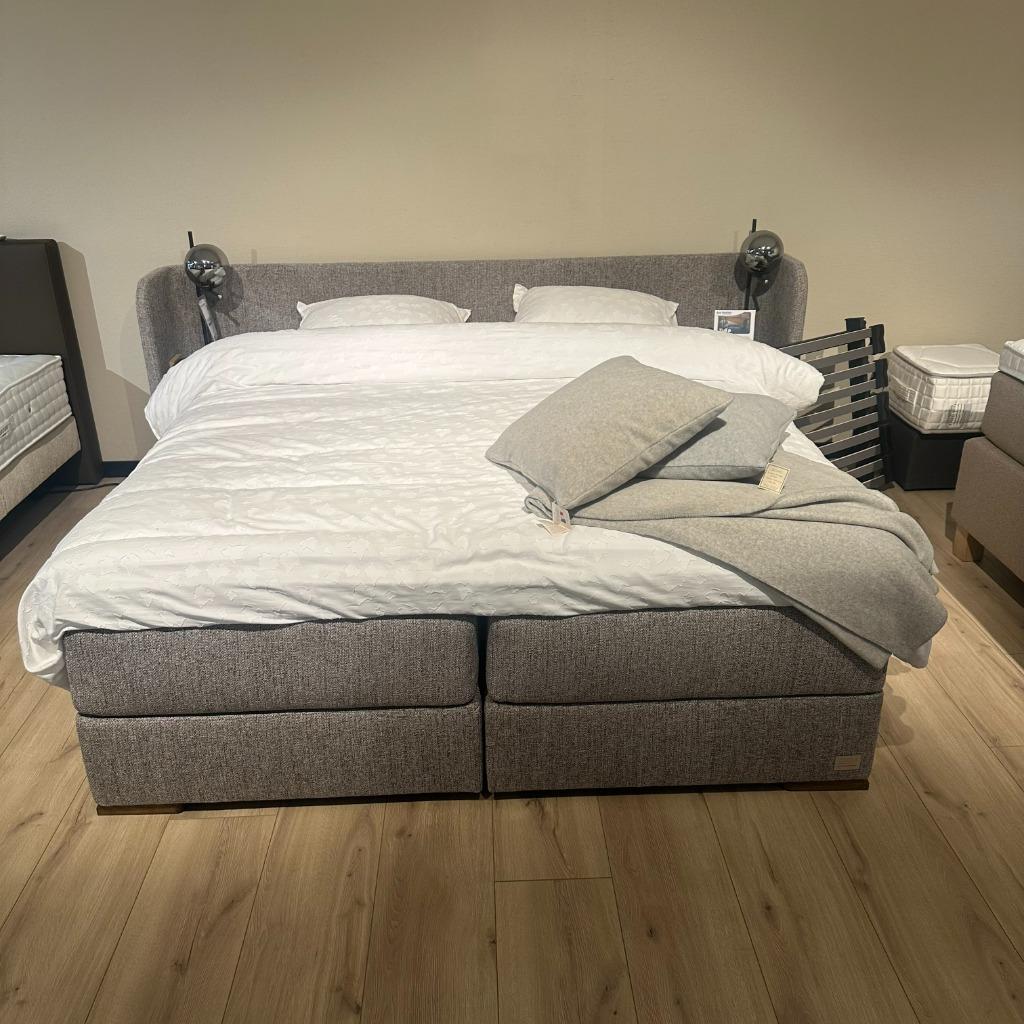 Recor Boxspring Tulip - 180x210cm, Ophalen, Bruin, 210 cm, 180 cm