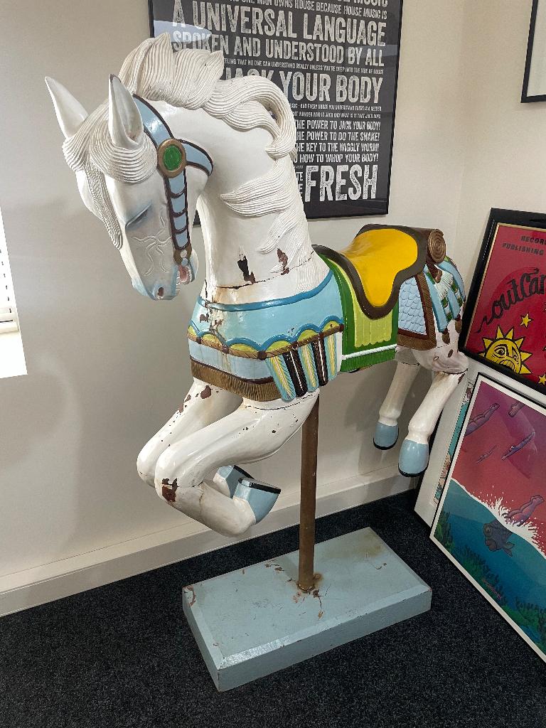 Houten carrousel kermis paard, Antiek en Kunst, Ophalen of Verzenden