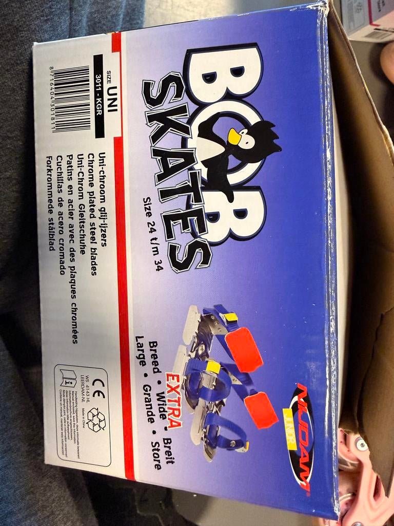 Nijdam Bob Skates Glij-ijzers Maat 24-34, Ophalen, Gebruikt, Overige typen, Nijdam