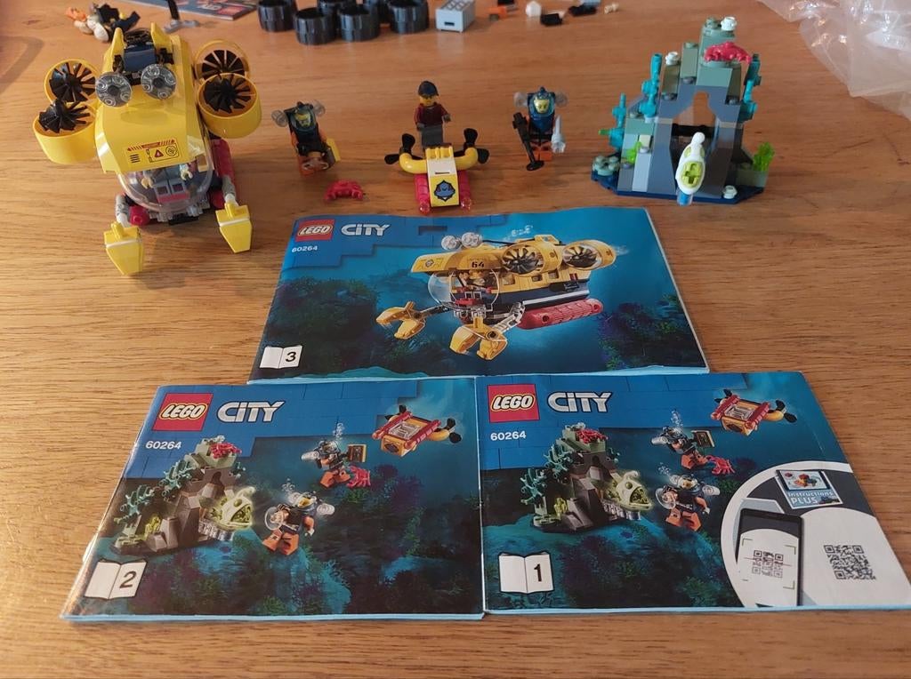 Lego City - Oceaan Onderzoeksduikboot - Set 60264, Ophalen, Zo goed als nieuw, Complete set, Lego